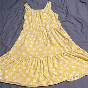 Old Navy Yellow and White Tiered Sundress
